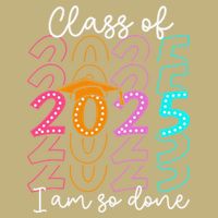 Im So Done Class Of 2025 Graduation 2025 Last Day Of School Gift Cooling Performance Crew T-Shirt