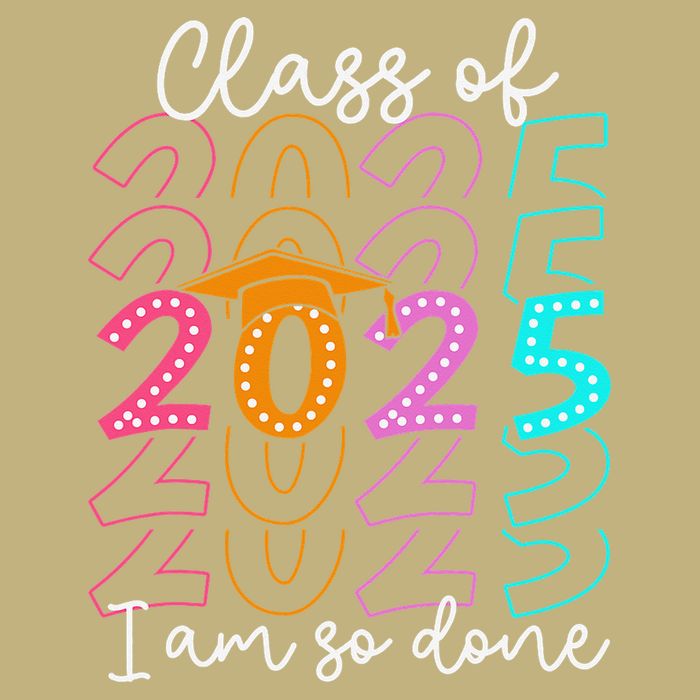 Im So Done Class Of 2025 Graduation 2025 Last Day Of School Gift Cooling Performance Crew T-Shirt