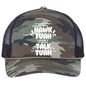 If She DonT Hawk Tuah I DonT Wanna Talk Tuha Retro Rope Trucker Hat Cap