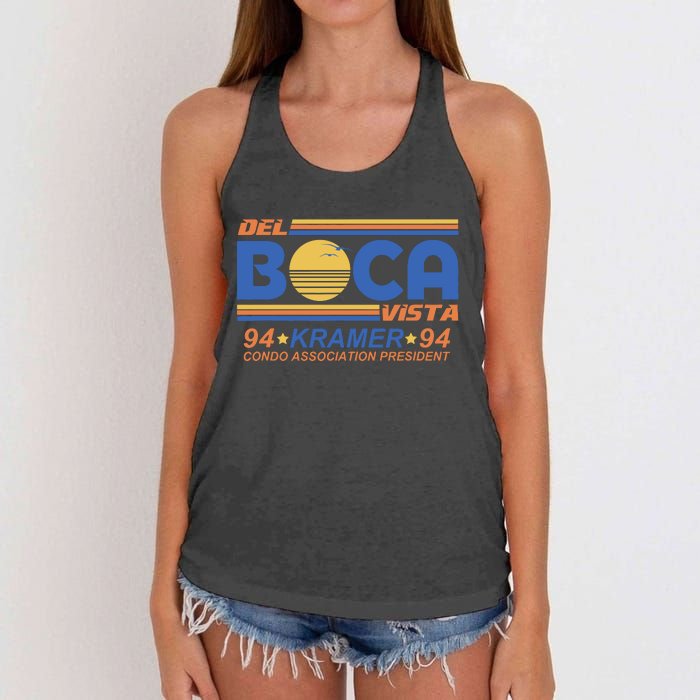 I Survived Del Boca Vista And All I Got Was This Women's Knotted Racerback Tank