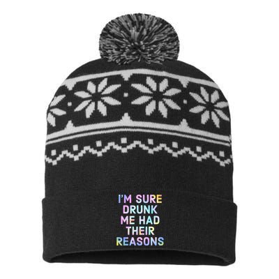 I'm Sure Drunk Me Had Their Reasons USA-Made Snowflake Beanie