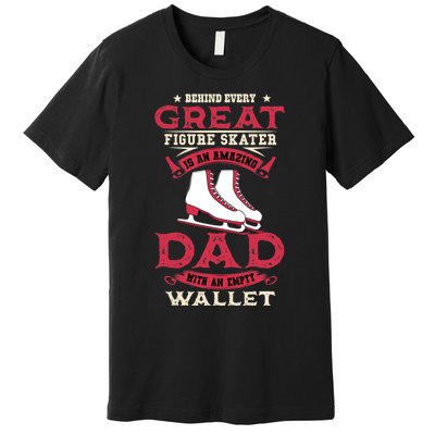 Ice Skating Dad Skates Sport Father's Day Premium T-Shirt