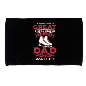 Ice Skating Dad Skates Sport Father's Day Microfiber Hand Towel