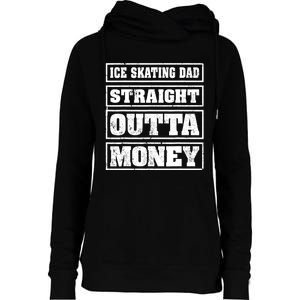 Ice Skating Dad Straight Outta Money Ice Skating Fathers Day Womens Funnel Neck Pullover Hood