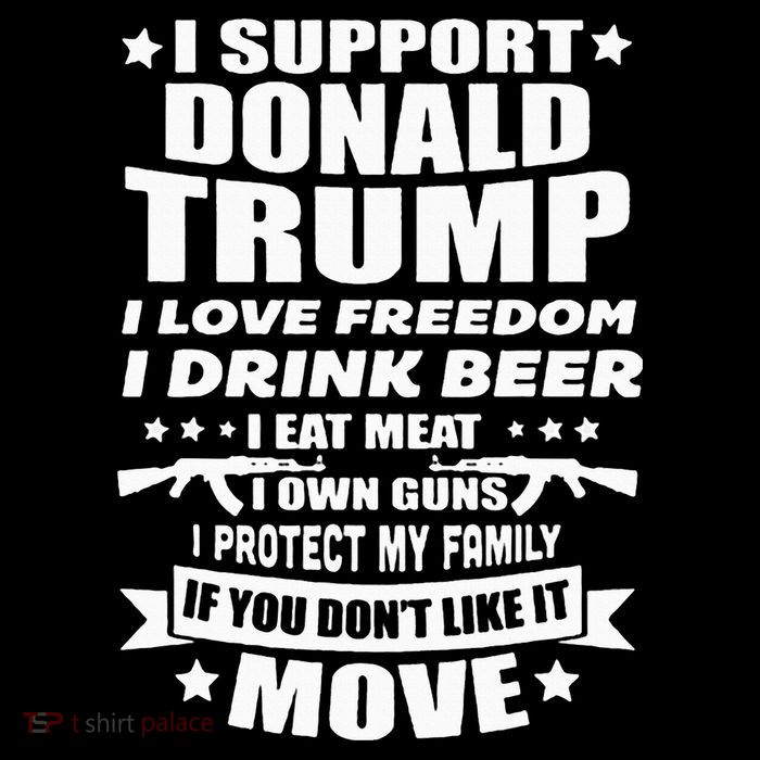 I Support Donald Trump I Love Freedom I Drink Beer Flatbill Hat