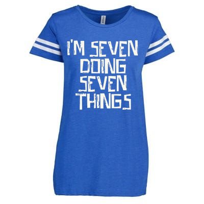 Im Seven Doing Seven Things Enza Ladies Jersey Football T-Shirt