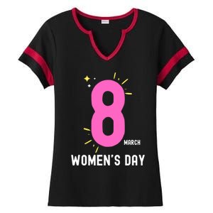 International S Day 8 March 2024 #Choosetochallenge Gift Ladies Halftime Notch Neck Tee