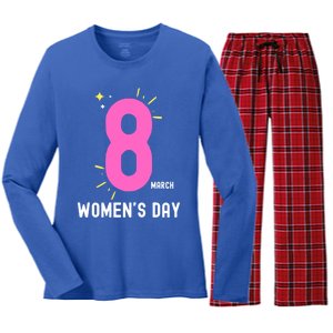 International S Day 8 March 2024 #Choosetochallenge Gift Women's Long Sleeve Flannel Pajama Set 