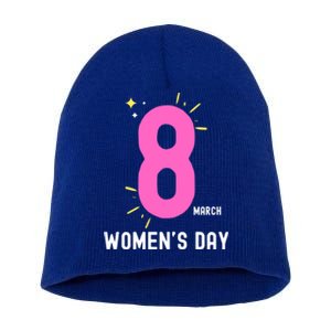 International S Day 8 March 2024 #Choosetochallenge Gift Short Acrylic Beanie