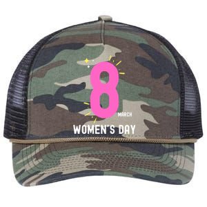 International S Day 8 March 2024 #Choosetochallenge Gift Retro Rope Trucker Hat Cap