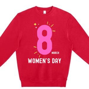 International S Day 8 March 2024 #Choosetochallenge Gift Premium Crewneck Sweatshirt