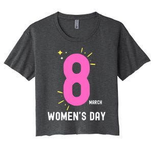 International S Day 8 March 2024 #Choosetochallenge Gift Women's Crop Top Tee