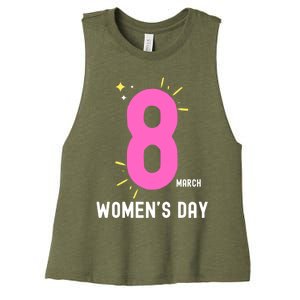 International S Day 8 March 2024 #Choosetochallenge Gift Women's Racerback Cropped Tank