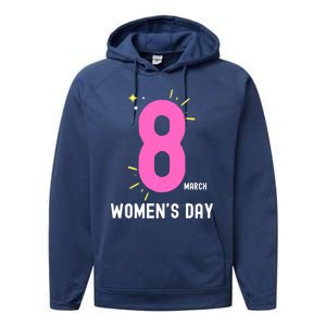 International S Day 8 March 2024 #Choosetochallenge Gift Performance Fleece Hoodie