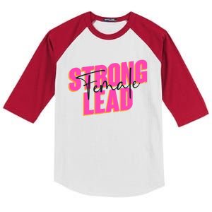 International 'S Day Strong Female Lead Gift Kids Colorblock Raglan Jersey