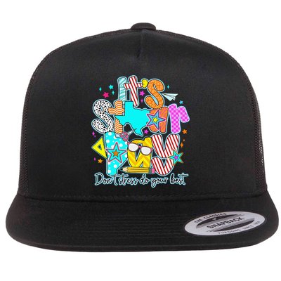 Its Staar Day Testing Day Exam Teachers State Testing Women Flat Bill Trucker Hat