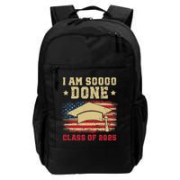 Im So Done Class Of 2025 Graduation 2025 US Flag Gift Backpack