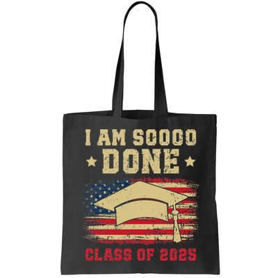 Im So Done Class Of 2025 Graduation 2025 US Flag Gift Bag
