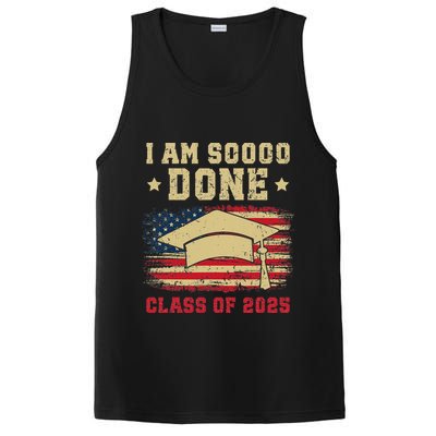 Im So Done Class Of 2025 Graduation 2025 US Flag Gift PosiCharge Competitor Tank