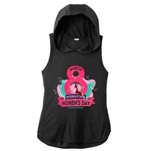 International S Day 8 March 2024 #Choosetochallenge Gift Ladies PosiCharge Tri-Blend Wicking Draft Hoodie Tank