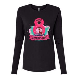 International S Day 8 March 2024 #Choosetochallenge Gift Womens Cotton Relaxed Long Sleeve T-Shirt