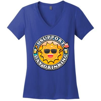 I Support Day Ing Day In' Gift Women's V-Neck T-Shirt