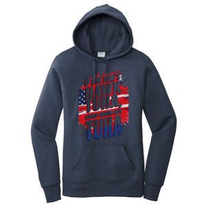 If She DonT Hawk Tuah I DonT Wanna Talk Tuha 4th July Meme Women's Pullover Hoodie