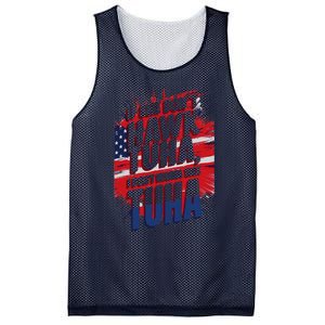 If She DonT Hawk Tuah I DonT Wanna Talk Tuha 4th July Meme Mesh Reversible Basketball Jersey Tank