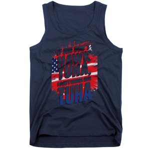 If She DonT Hawk Tuah I DonT Wanna Talk Tuha 4th July Meme Tank Top