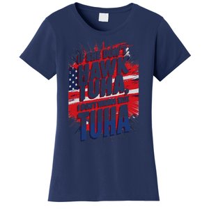 If She DonT Hawk Tuah I DonT Wanna Talk Tuha 4th July Meme Women's T-Shirt