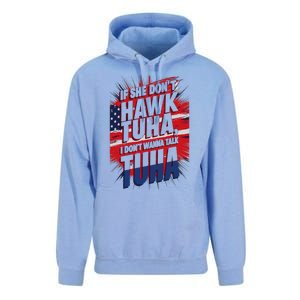 If She DonT Hawk Tuah I DonT Wanna Talk Tuha 4th July Meme Unisex Surf Hoodie