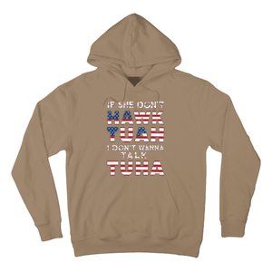 If She DonT Hawk Tuah I DonT Wanna Talk Tuha 4th July Meme Hoodie