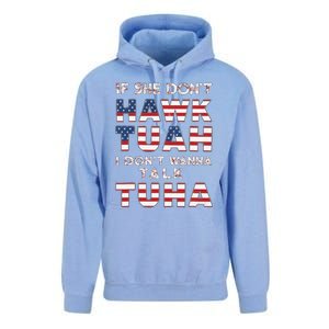 If She DonT Hawk Tuah I DonT Wanna Talk Tuha 4th July Meme Unisex Surf Hoodie