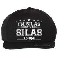 Im Silas Doing Silas Things Wool Snapback Cap