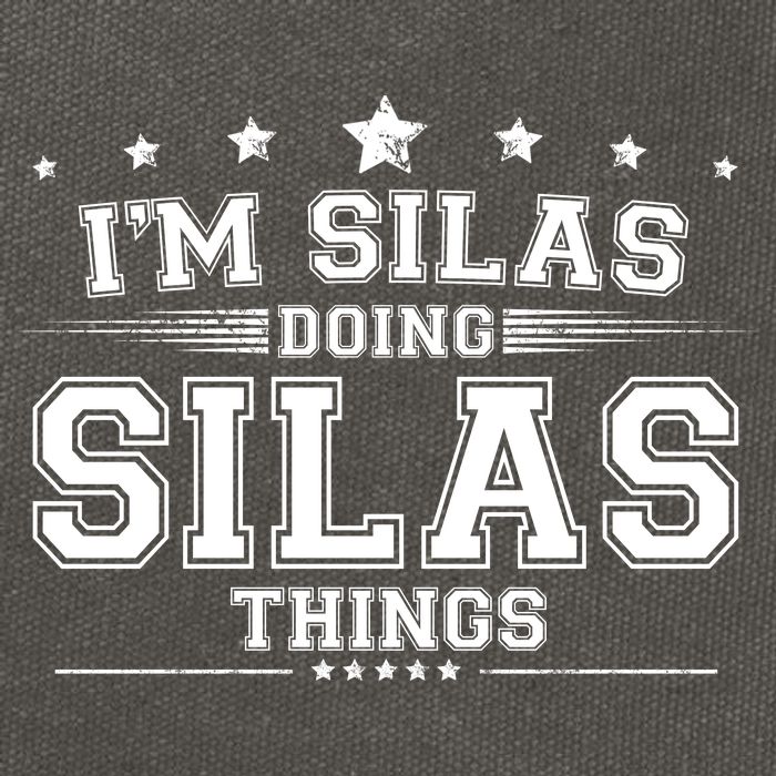 Im Silas Doing Silas Things Cotton Canvas Backpack