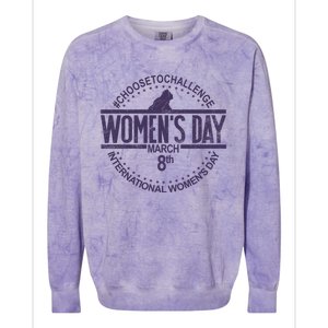 International S Day March 8 Feminist S Day Gift Colorblast Crewneck Sweatshirt