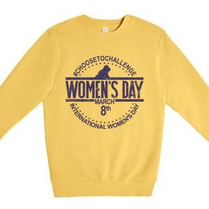 International S Day March 8 Feminist S Day Gift Premium Crewneck Sweatshirt