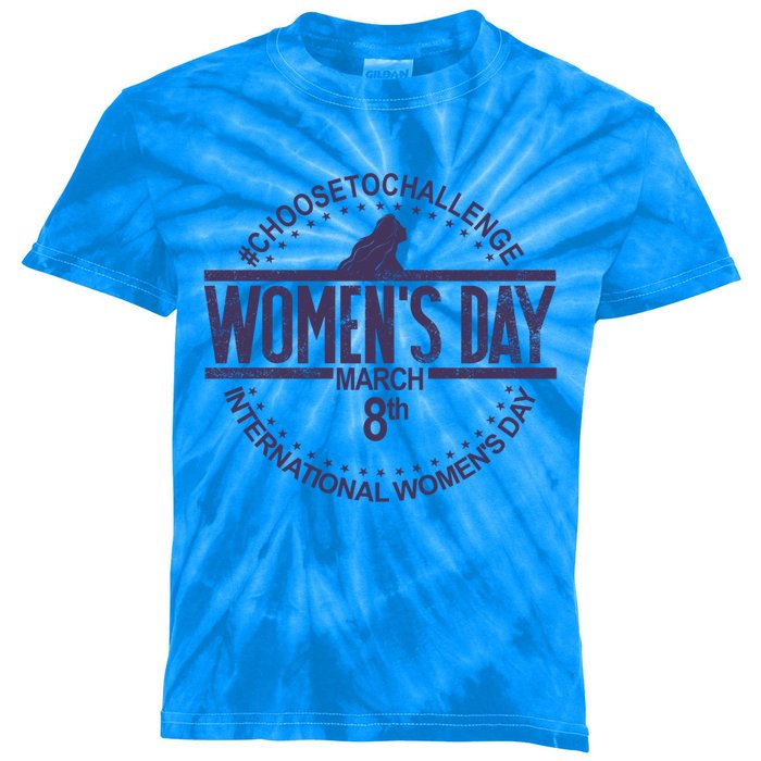 International S Day March 8 Feminist S Day Gift Kids Tie-Dye T-Shirt