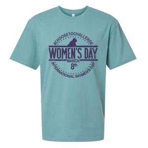 International S Day March 8 Feminist S Day Gift Sueded Cloud Jersey T-Shirt