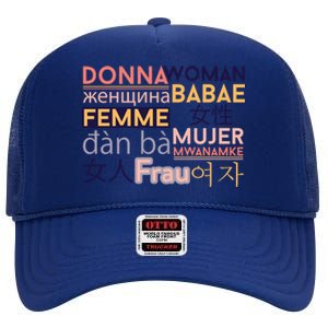 International 'S Day Gift Proud Ladies Great Gift High Crown Mesh Back Trucker Hat