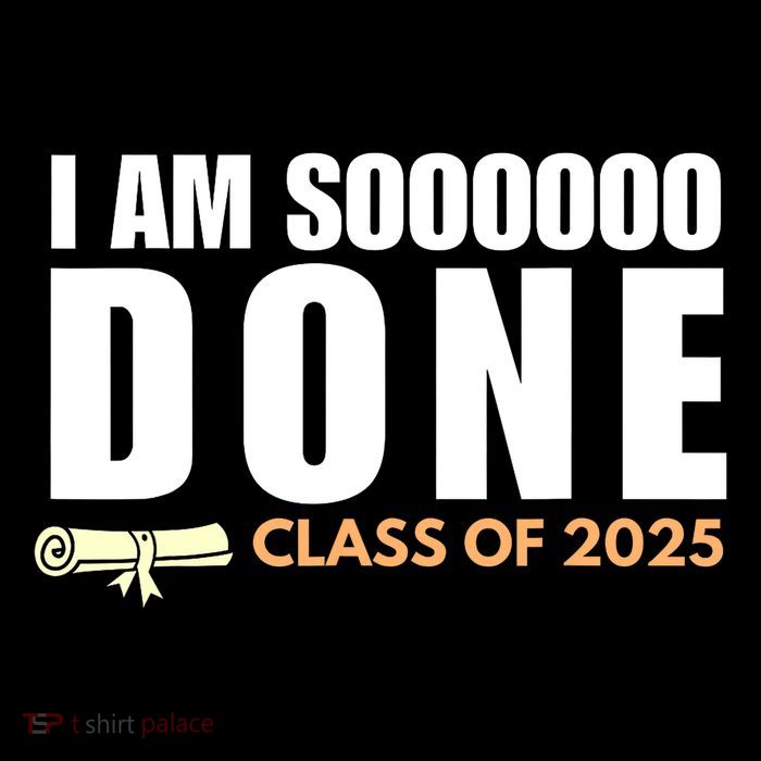 I'm So Done Class of 2025 Senior Graduation Grad Party  Flatbill Hat