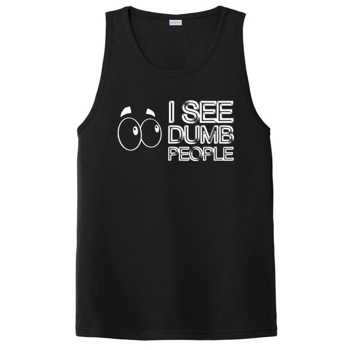 I See Dumb People Funny Design D901 PosiCharge Competitor Tank