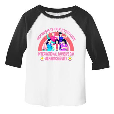 International 'S Day Embrace Equity Feminism Gift Toddler Fine Jersey T-Shirt