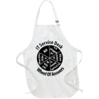 IT Service Desk Wheel Of Answer Information Technology Apron