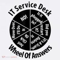 IT Service Desk Wheel Of Answer Information Technology Sweatshirt