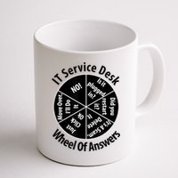IT Service Desk Wheel Of Answer Information Technology Mug