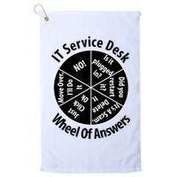IT Service Desk Wheel Of Answer Information Technology Golf Towel