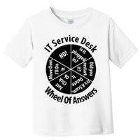 IT Service Desk Wheel Of Answer Information Technology Toddler T-Shirt