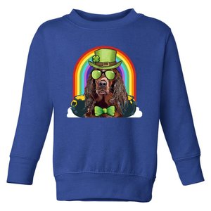 Irish Setter Dog Leprechaun Funny St Patricks Day Gift Toddler Sweatshirt