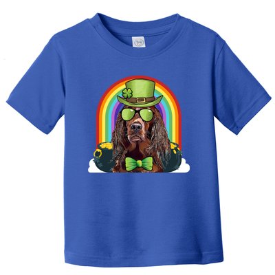 Irish Setter Dog Leprechaun Funny St Patricks Day Gift Toddler T-Shirt